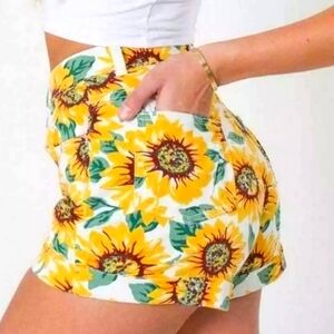 American Apparel sunflower shorts